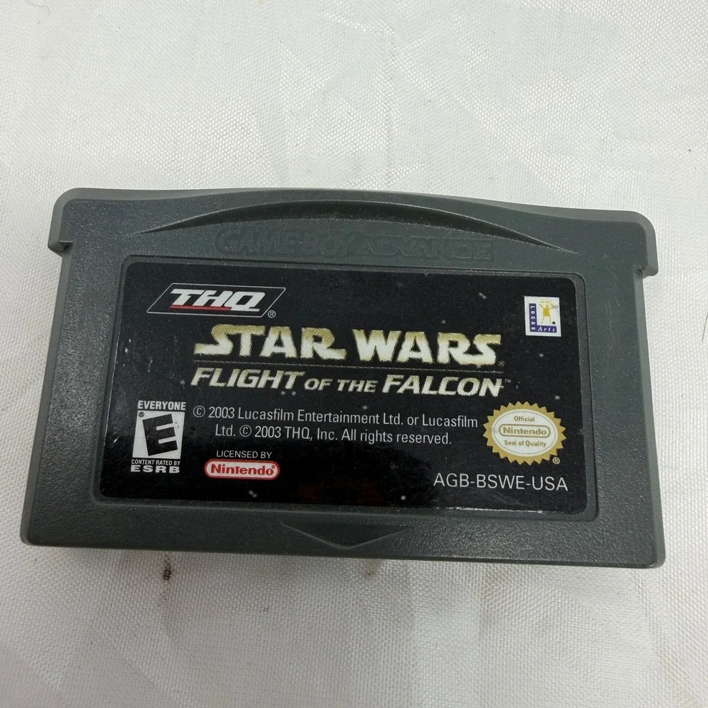 Star Wars Flight of the Falcon Nintendo Game Boy Advance GBA AGB-BSWE-USA THQ